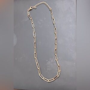 Womens A New Day Gold Paperclip Necklace